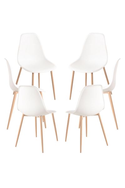 Pack 6 Sillas Mykle - Completa tu comedor con estilo Nórdico