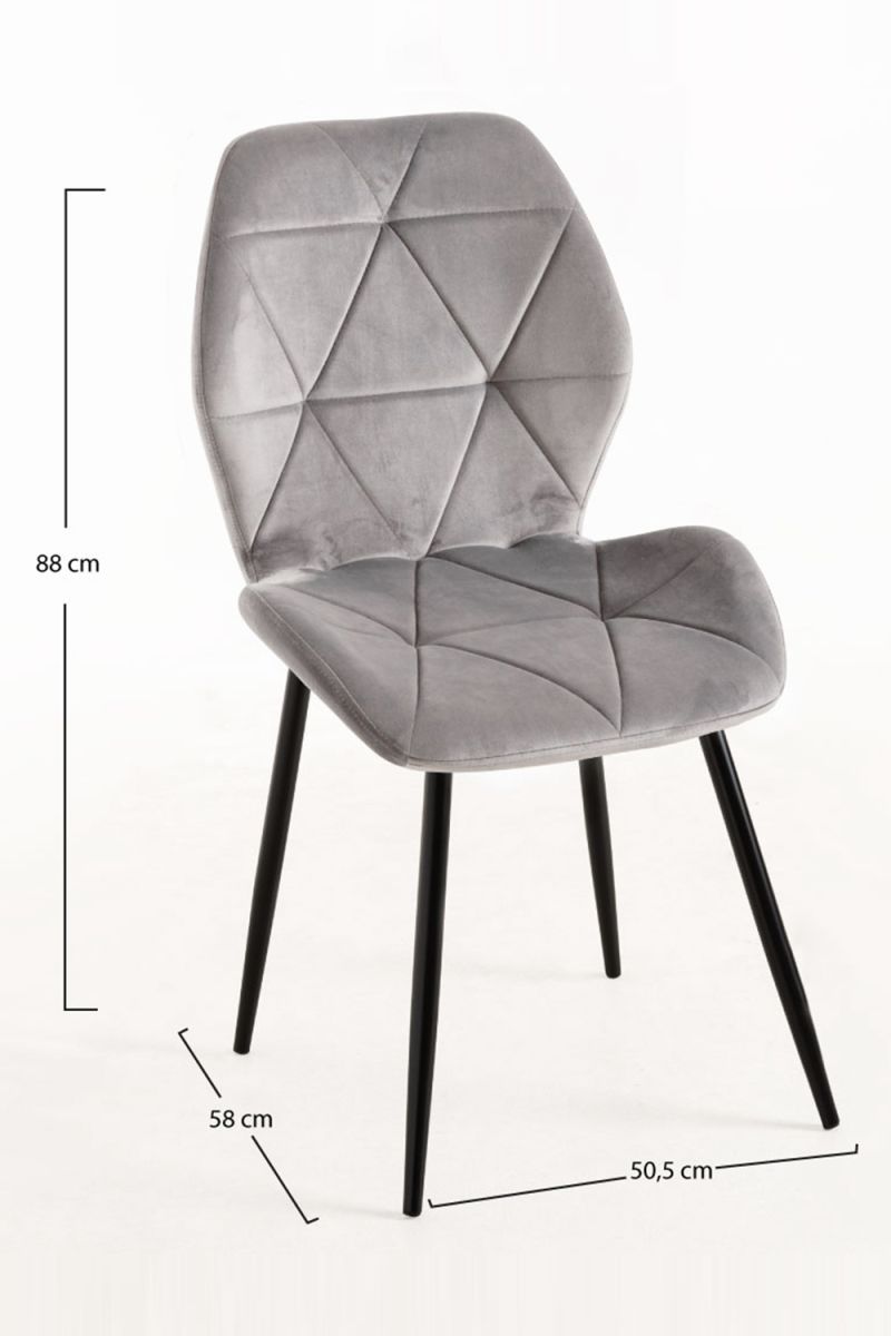 Silla Sesel Terciopelo Patas Negras: Una Silla de Comedor Ideal