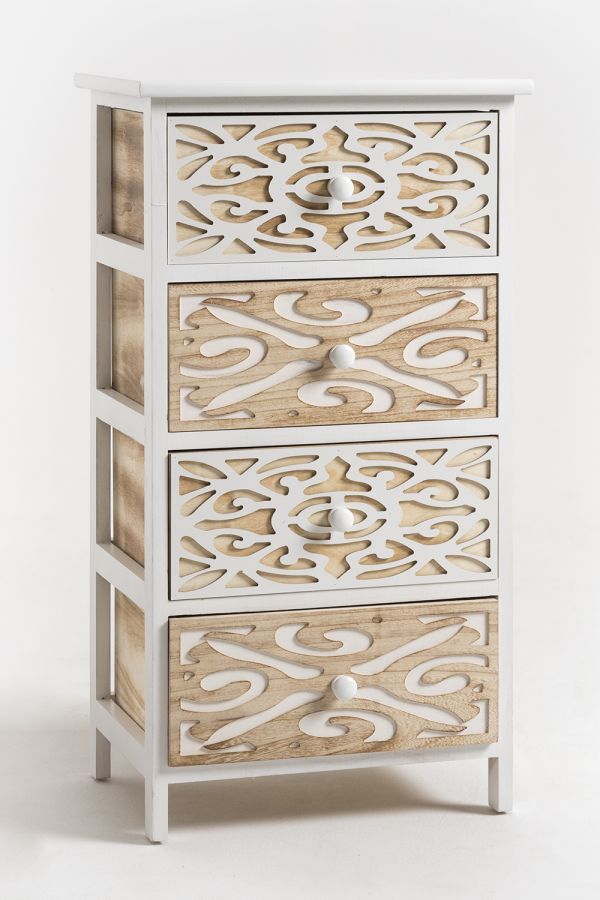 Cajonera Ancha Carvy 4 Cajones