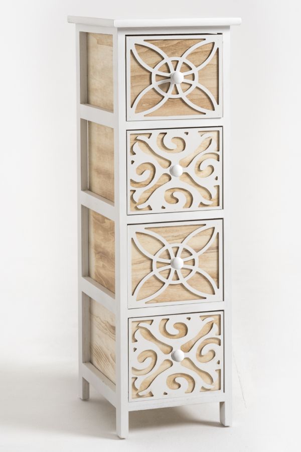 Cajonera Estrecha Carvy 4 Cajones