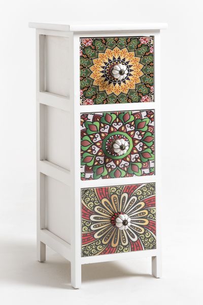 Cajonera Estrecha Mosaiko 3 Cajones